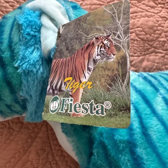 *Blue Plush Tiger Toy - Picture 5 of 6